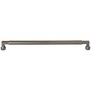 Top Knobs [TK3096AG] Die Cast Zinc Cabinet Pull Handle - Cumberland Series - Oversized - Ash Gray Finish - 12&quot; C/C - 12 5/8&quot; L