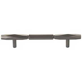 Top Knobs [TK3082AG] Die Cast Zinc Cabinet Pull Handle - Kingsmill Series - Oversized - Ash Gray Finish - 5 1/16" C/C - 7 9/16" L