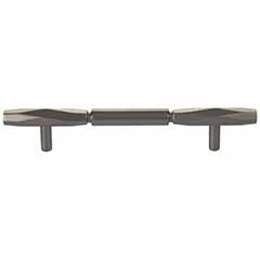 Top Knobs [TK3082AG] Die Cast Zinc Cabinet Pull Handle - Kingsmill Series - Oversized - Ash Gray Finish - 5 1/16&quot; C/C - 7 9/16&quot; L