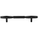 Top Knobs [TK3082BLK] Die Cast Zinc Cabinet Pull Handle - Kingsmill Series - Oversized - Flat Black Finish - 5 1/16" C/C - 7 9/16" L