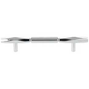 Top Knobs [TK3082PC] Die Cast Zinc Cabinet Pull Handle - Kingsmill Series - Oversized - Polished Chrome Finish - 5 1/16" C/C - 7 9/16" L