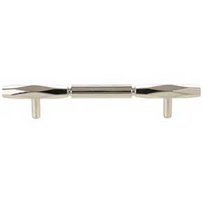 Top Knobs [TK3082PN] Die Cast Zinc Cabinet Pull Handle - Kingsmill Series - Oversized - Polished Nickel Finish - 5 1/16" C/C - 7 9/16" L