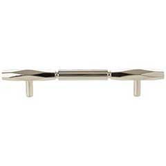 Top Knobs [TK3082PN] Die Cast Zinc Cabinet Pull Handle - Kingsmill Series - Oversized - Polished Nickel Finish - 5 1/16&quot; C/C - 7 9/16&quot; L