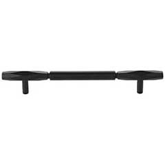 Top Knobs [TK3083BLK] Die Cast Zinc Cabinet Pull Handle - Kingsmill Series - Oversized - Flat Black Finish - 6 5/16&quot; C/C - 8 13/16&quot; L