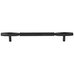 Top Knobs [TK3084BLK] Die Cast Zinc Cabinet Pull Handle - Kingsmill Series - Oversized - Flat Black Finish - 7 9/16&quot; C/C - 10 1/16&quot; L