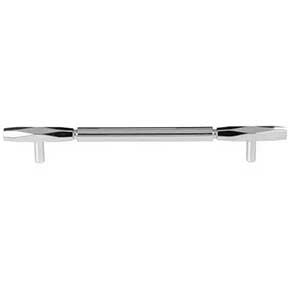 Top Knobs [TK3084PC] Die Cast Zinc Cabinet Pull Handle - Kingsmill Series - Oversized - Polished Chrome Finish - 7 9/16" C/C - 10 1/16" L