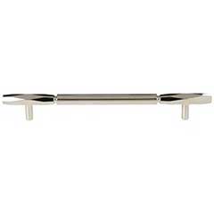 Top Knobs [TK3084PN] Die Cast Zinc Cabinet Pull Handle - Kingsmill Series - Oversized - Polished Nickel Finish - 7 9/16" C/C - 10 1/16" L