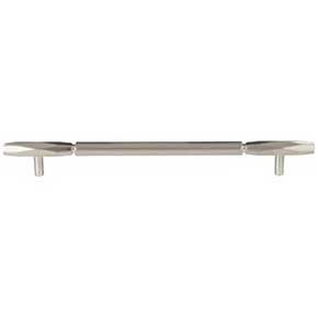 Top Knobs [TK3085BSN] Die Cast Zinc Cabinet Pull Handle - Kingsmill Series - Oversized - Brushed Satin Nickel Finish - 8 13/16" C/C - 11 5/16" L
