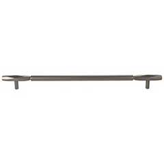 Top Knobs [TK3086AG] Die Cast Zinc Cabinet Pull Handle - Kingsmill Series - Oversized - Ash Gray Finish - 12&quot; C/C - 14 1/2&quot; L