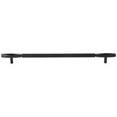 Top Knobs [TK3086BLK] Die Cast Zinc Cabinet Pull Handle - Kingsmill Series - Oversized - Flat Black Finish - 12&quot; C/C - 14 1/2&quot; L