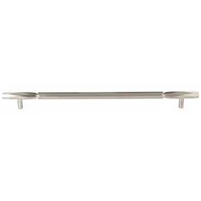 Top Knobs [TK3086BSN] Die Cast Zinc Cabinet Pull Handle - Kingsmill Series - Oversized - Brushed Satin Nickel Finish - 12" C/C - 14 1/2" L