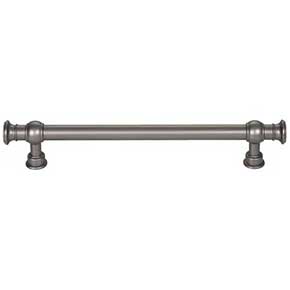 Top Knobs [TK3123AG] Die Cast Zinc Cabinet Pull Handle - Ormonde Series - Oversized - Ash Gray Finish - 6 5/16" C/C - 8" L