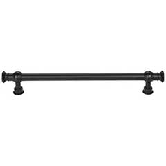 Top Knobs [TK3124BLK] Die Cast Zinc Cabinet Pull Handle - Ormonde Series - Oversized - Flat Black Finish - 7 9/16" C/C - 9 5/16" L