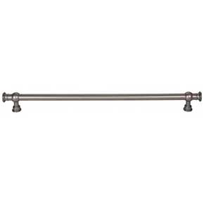 Top Knobs [TK3126AG] Die Cast Zinc Cabinet Pull Handle - Ormonde Series - Oversized - Ash Gray Finish - 12" C/C - 13 3/4" L
