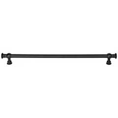 Top Knobs [TK3126BLK] Die Cast Zinc Cabinet Pull Handle - Ormonde Series - Oversized - Flat Black Finish - 12" C/C - 13 3/4" L