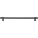 Top Knobs [TK3126BLK] Die Cast Zinc Cabinet Pull Handle - Ormonde Series - Oversized - Flat Black Finish - 12" C/C - 13 3/4" L