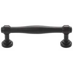 Top Knobs [TK3071BLK] Die Cast Zinc Cabinet Pull Handle - Ulster Series - Standard Size - Flat Black Finish - 3 3/4&quot; C/C - 4 9/16&quot; L