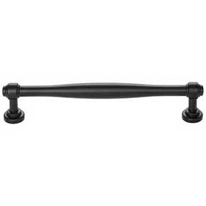 Top Knobs [TK3073BLK] Die Cast Zinc Cabinet Pull Handle - Ulster Series - Oversized - Flat Black Finish - 6 5/16" C/C - 7 1/16" L