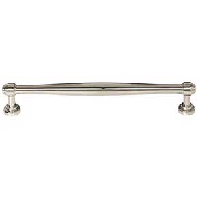 Top Knobs [TK3075PN] Die Cast Zinc Cabinet Pull Handle - Ulster Series - Oversized - Polished Nickel Finish - 8 13/16" C/C - 9 9/16" L