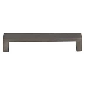 Top Knobs [TK250AG] Die Cast Zinc Cabinet Pull Handle - Modern Metro Series - Standard Size - Ash Gray Finish - 3 3/4" C/C - 4 1/8" L