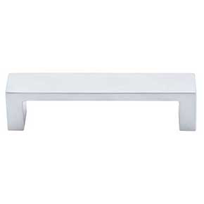 Top Knobs [TK250ALU] Die Cast Zinc Cabinet Pull Handle - Modern Metro Series - Standard Size - Aluminum Finish - 3 3/4" C/C - 4 1/8" L