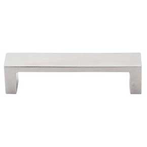 Top Knobs [TK250SS] Stainless Steel Cabinet Pull Handle - Modern Metro Series - Standard Size - Brushed Finish - 3 3/4" C/C - 4 1/8" L