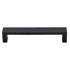 Top Knobs [TK251BLK] Die Cast Zinc Cabinet Pull Handle - Modern Metro Series - Oversized - Flat Black Finish - 5" C/C - 5 3/8" L
