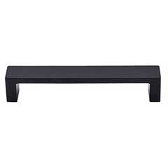 Top Knobs [TK251BLK] Die Cast Zinc Cabinet Pull Handle - Modern Metro Series - Oversized - Flat Black Finish - 5&quot; C/C - 5 3/8&quot; L