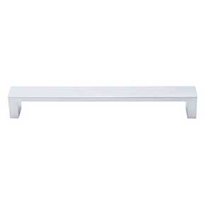 Top Knobs [TK252ALU] Die Cast Zinc Cabinet Pull Handle - Modern Metro Series - Oversized - Aluminum Finish - 7" C/C - 7 3/8" L