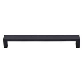 Top Knobs [TK252BLK] Die Cast Zinc Cabinet Pull Handle - Modern Metro Series - Oversized - Flat Black Finish - 7" C/C - 7 3/8" L
