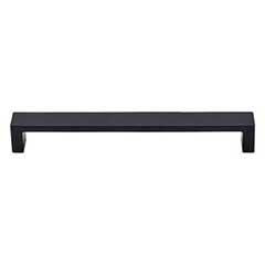 Top Knobs [TK252BLK] Die Cast Zinc Cabinet Pull Handle - Modern Metro Series - Oversized - Flat Black Finish - 7&quot; C/C - 7 3/8&quot; L