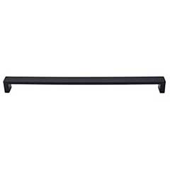 Top Knobs [TK253BLK] Die Cast Zinc Cabinet Pull Handle - Modern Metro Series - Oversized - Flat Black Finish - 12&quot; C/C - 12 3/8&quot; L