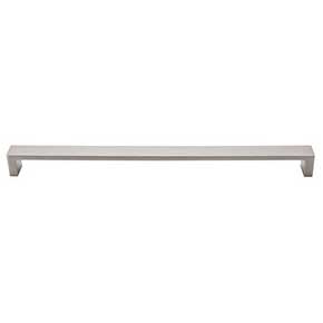 Top Knobs [TK253BSN] Die Cast Zinc Cabinet Pull Handle - Modern Metro Series - Oversized - Brushed Satin Nickel Finish - 12" C/C - 12 3/8" L