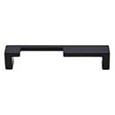 Top Knobs [TK256BLK] Die Cast Zinc Cabinet Pull Handle - Modern Metro Notch Series - A - Oversized - Flat Black Finish - 5" C/C - 5 3/8" L