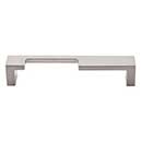 Top Knobs [TK256BSN] Die Cast Zinc Cabinet Pull Handle - Modern Metro Notch Series - A - Oversized - Brushed Satin Nickel Finish - 5" C/C - 5 3/8" L