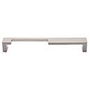 Top Knobs [TK257BSN] Die Cast Zinc Cabinet Pull Handle - Modern Metro Notch Series - A - Oversized - Brushed Satin Nickel Finish - 7" C/C - 7 3/8" L