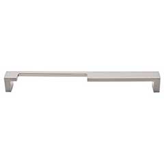 Top Knobs [TK258BSN] Die Cast Zinc Cabinet Pull Handle - Modern Metro Notch Series - A - Oversized - Brushed Satin Nickel Finish - 9&quot; C/C - 9 3/8&quot; L