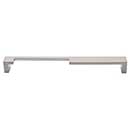 Top Knobs [TK258BSN] Die Cast Zinc Cabinet Pull Handle - Modern Metro Notch Series - A - Oversized - Brushed Satin Nickel Finish - 9" C/C - 9 3/8" L