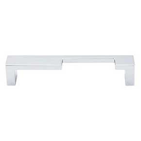 Top Knobs [TK259PC] Die Cast Zinc Cabinet Pull Handle - Modern Metro Notch Series - B - Oversized - Polished Chrome Finish - 5" C/C - 5 3/8" L
