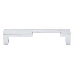 Top Knobs [TK259PC] Die Cast Zinc Cabinet Pull Handle - Modern Metro Notch Series - B - Oversized - Polished Chrome Finish - 5" C/C - 5 3/8" L