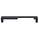 Top Knobs [TK260BLK] Die Cast Zinc Cabinet Pull Handle - Modern Metro Notch Series - B - Oversized - Flat Black Finish - 7" C/C - 7 3/8" L