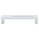Top Knobs [TK266ALU] Die Cast Zinc Cabinet Pull Handle - Modern Metro Slot Series - Oversized - Aluminum Finish - 5" C/C - 5 3/8" L