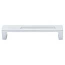 Top Knobs [TK266ALU] Die Cast Zinc Cabinet Pull Handle - Modern Metro Slot Series - Oversized - Aluminum Finish - 5" C/C - 5 3/8" L