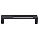 Top Knobs [TK266BLK] Die Cast Zinc Cabinet Pull Handle - Modern Metro Slot Series - Oversized - Flat Black Finish - 5" C/C - 5 3/8" L