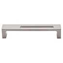 Top Knobs [TK266BSN] Die Cast Zinc Cabinet Pull Handle - Modern Metro Slot Series - Oversized - Brushed Satin Nickel Finish - 5&quot; C/C - 5 3/8&quot; L