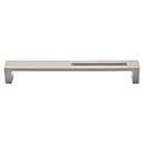 Top Knobs [TK267BSN] Die Cast Zinc Cabinet Pull Handle - Modern Metro Slot Series - Oversized - Brushed Satin Nickel Finish - 7" C/C - 7 3/8" L