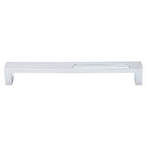 Top Knobs [TK267PC] Die Cast Zinc Cabinet Pull Handle - Modern Metro Slot Series - Oversized - Polished Chrome Finish - 7" C/C - 7 3/8" L