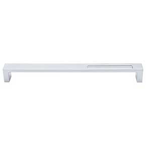 Top Knobs [TK268ALU] Die Cast Zinc Cabinet Pull Handle - Modern Metro Slot Series - Oversized - Aluminum Finish - 9" C/C - 9 3/8" L