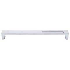 Top Knobs [TK268ALU] Die Cast Zinc Cabinet Pull Handle - Modern Metro Slot Series - Oversized - Aluminum Finish - 9&quot; C/C - 9 3/8&quot; L