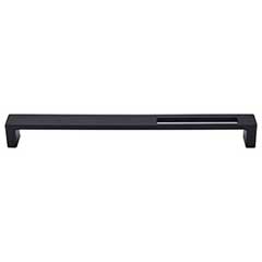 Top Knobs [TK268BLK] Die Cast Zinc Cabinet Pull Handle - Modern Metro Slot Series - Oversized - Flat Black Finish - 9" C/C - 9 3/8" L